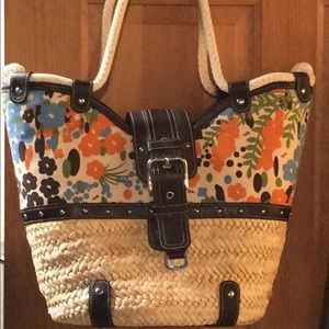 Straw and Canvas Beach Tote by Rafe for Target